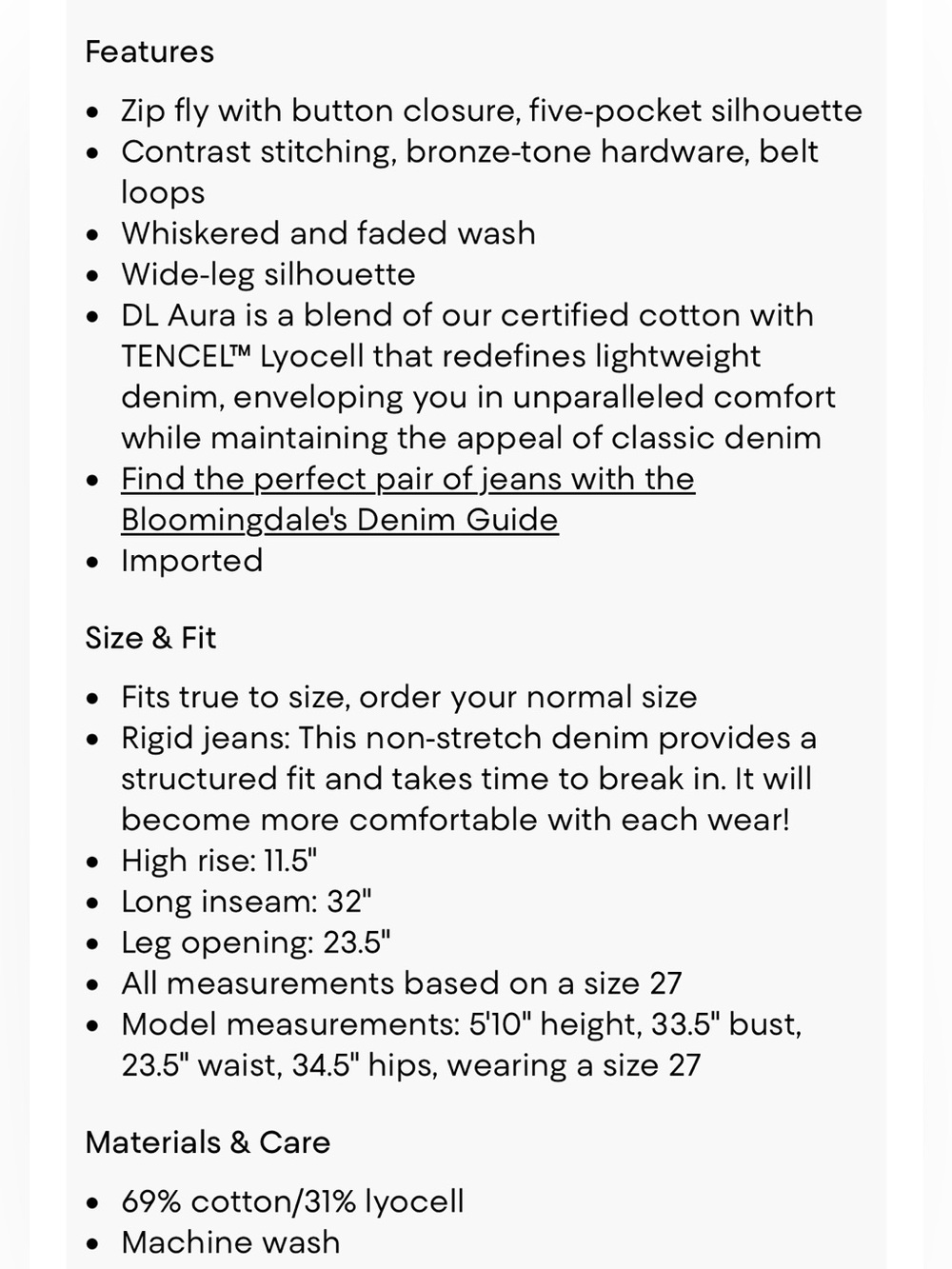 DL1961 Hepburn Wide Leg High Rise Jeans - Picture 5 of 12